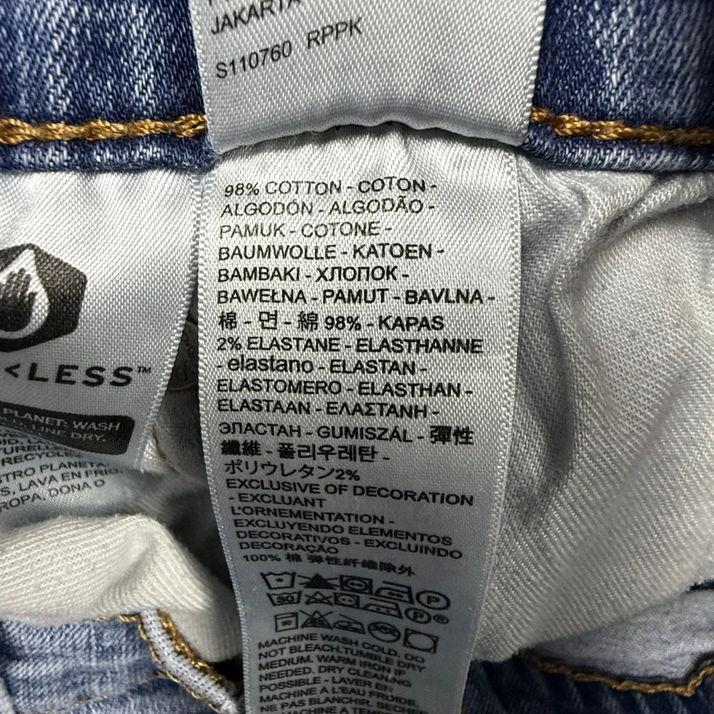 Levis 511 Slim Fit Jeans Mens 32x34 Light Wash Blue Denim 04511-3623